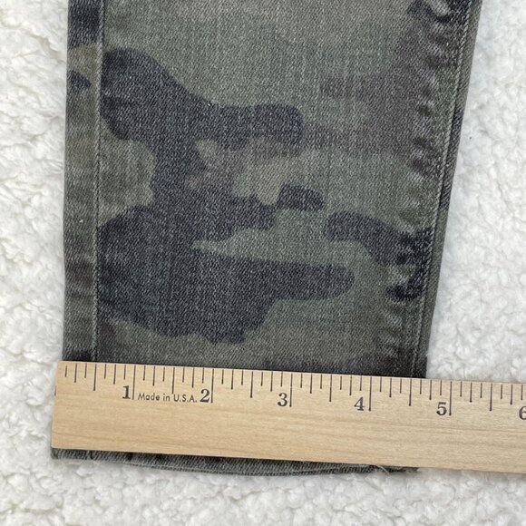 Hudson Jeans Womens Sz 27 Green Camo Nico Super Skinny Ankle Mid Rise 28x27 - Picture 8 of 12